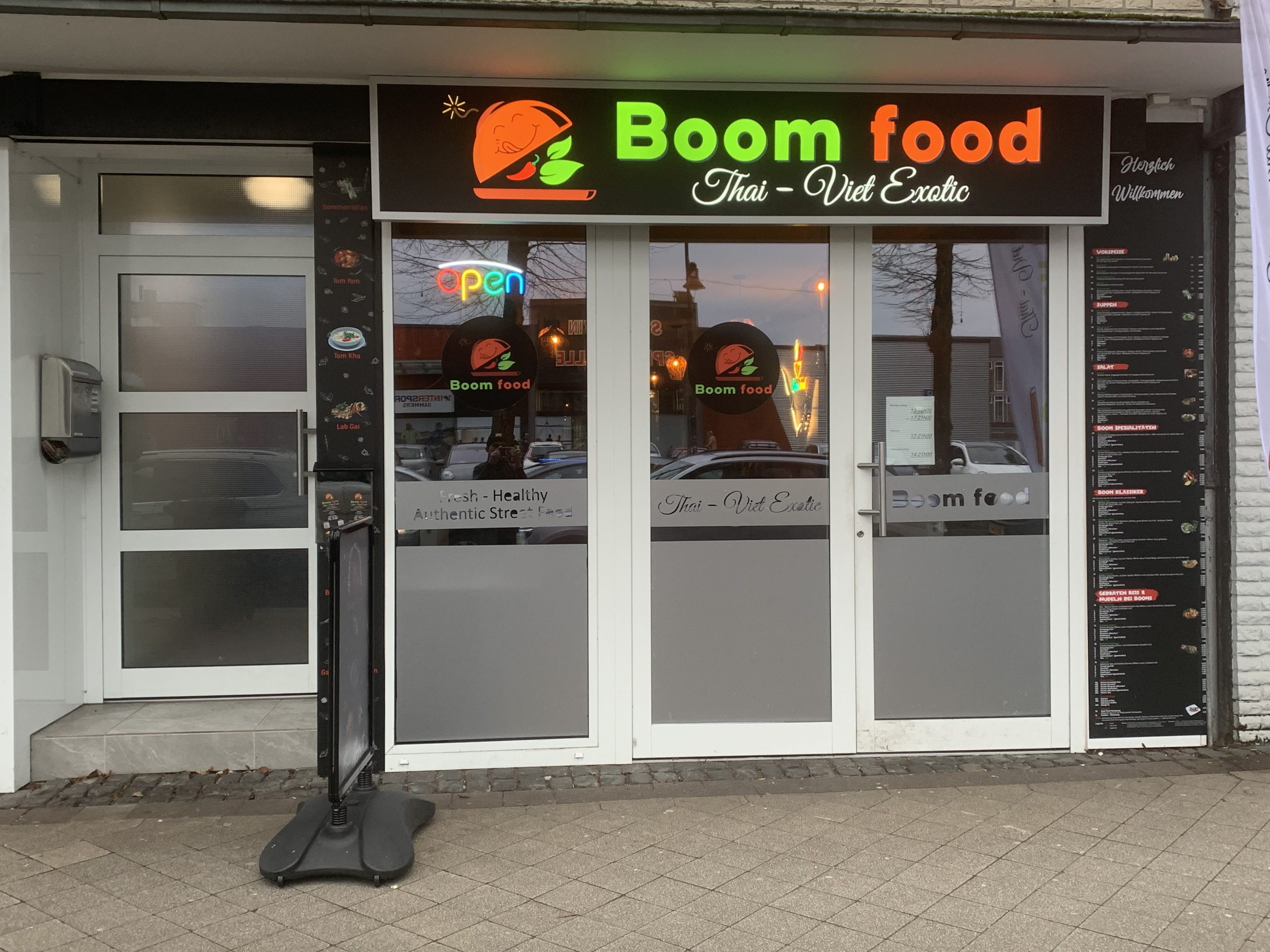 Boomfood Haupteingang